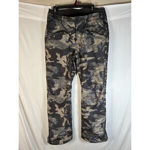 Bogner Fire & Ice Women’s Camo Navy Brown Snow Board Pants Size 12 Large Ski